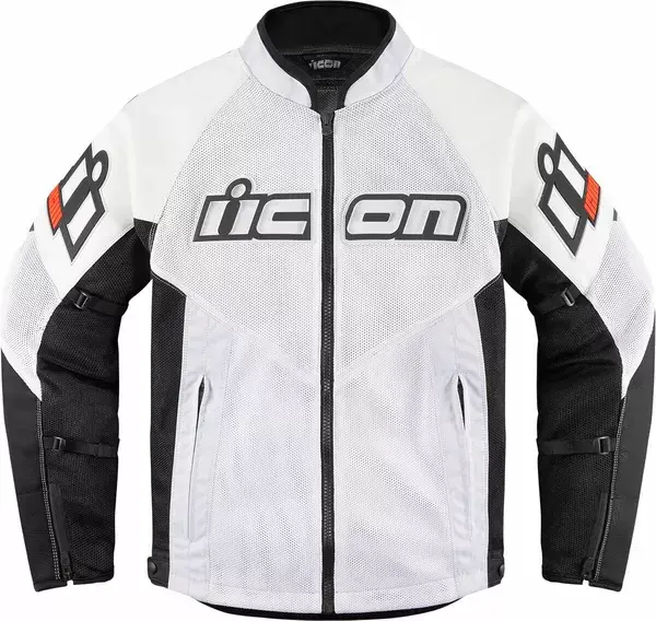 Kožená bunda ICON Mesh AF biela Kožená bunda ICON Mesh AF biela