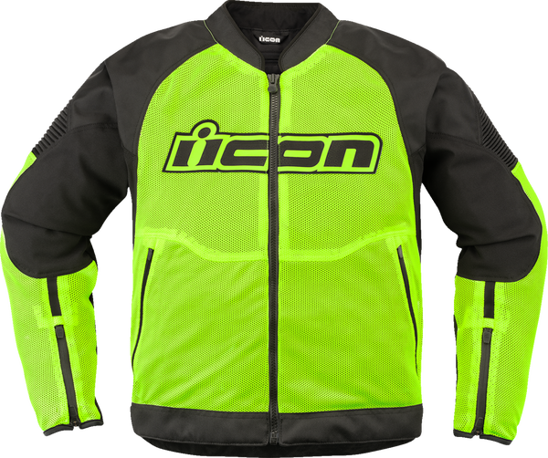 Bunda ICON Overlord3 Mesh Hi-Viz žltá Bunda ICON Overlord3 Mesh Hi-Viz žltá