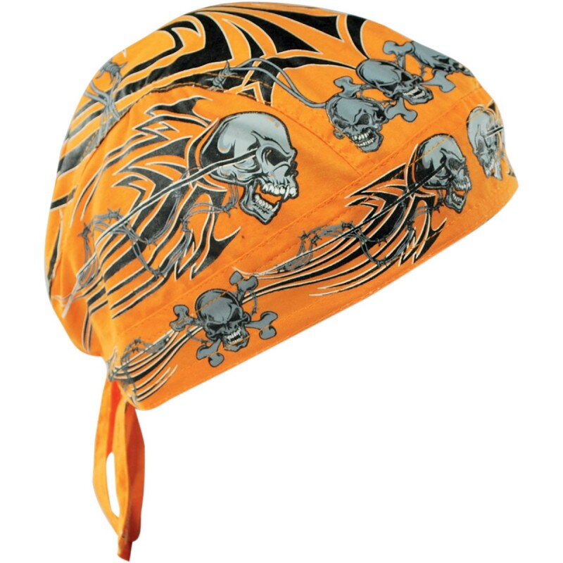 Šatka ZAN Tribal Skull oranžová