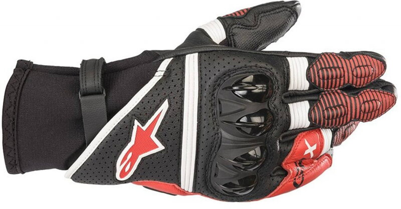 Rukavice ALPINESTARS GP X V2 čierno bielo červené Rukavice ALPINESTARS GP X V2 čierno bielo červené