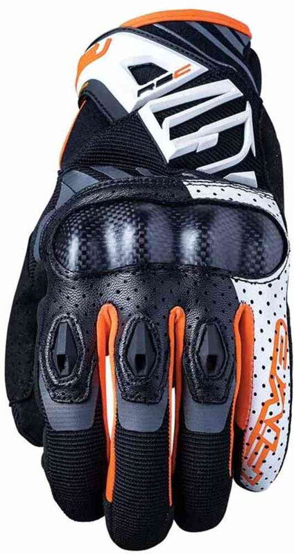 Rukavice FIVE RS-C bielo oranžové fluo Rukavice FIVE RS-C bielo oranžové fluo