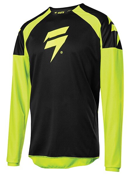 Motokrosový dres SHIFT Whit3 Label Race 1 žltý fluo