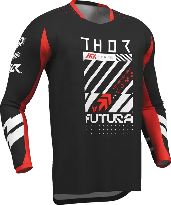 Dres THOR Launchmode Futura čierno červený Dres THOR Launchmode Futura čierno červený