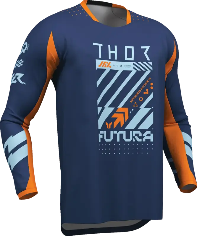 Dres THOR Launchmode Futura tmavomodro oranžový Dres THOR Launchmode Futura tmavomodro oranžový