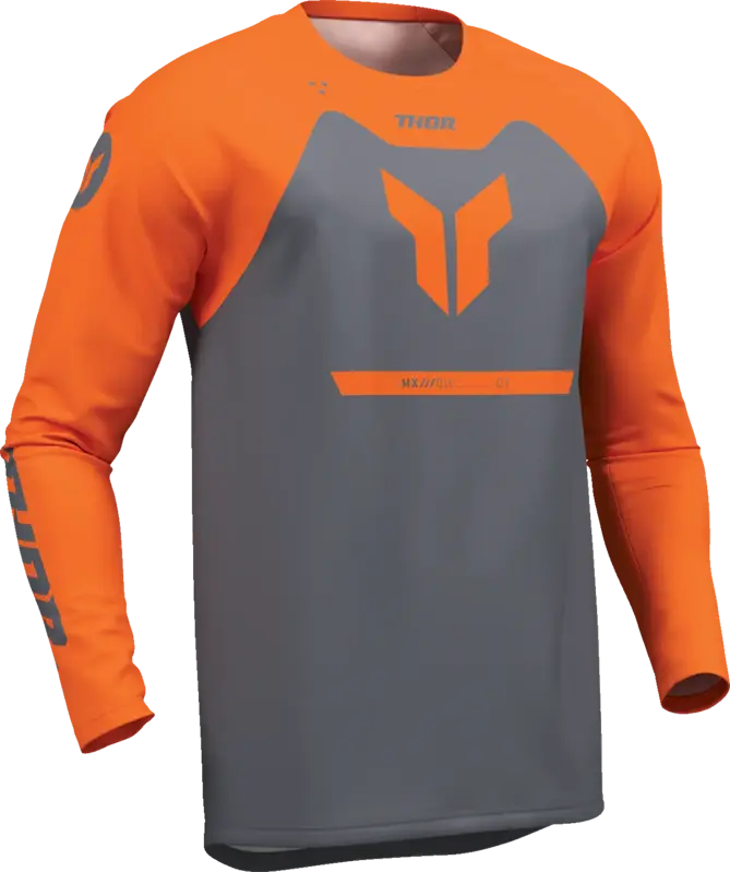 Dres THOR Ridemode Menace sivo oranžový Dres THOR Ridemode Menace sivo oranžový