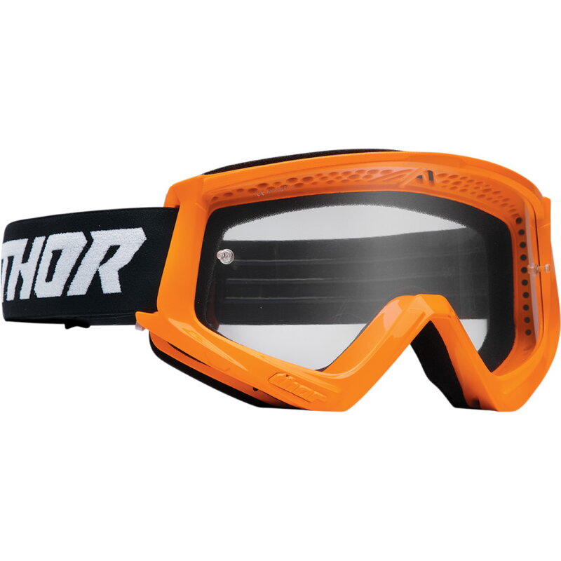 Okuliare THOR Combat Racer čierno oranžové fluo