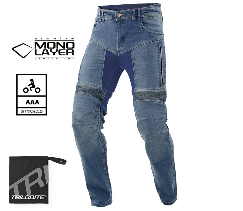 Rifle TRILOBITE 2461 Parado Mono Layer Slim fit modré predĺžené Rifle TRILOBITE 2461 Parado Mono Layer Slim fit modré predĺžené