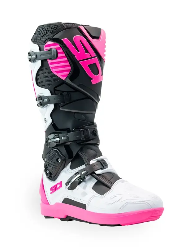 Čižmy SIDI CrossFire 3 SRS čierno bielo ružové Čižmy SIDI CrossFire 3 SRS čierno bielo ružové