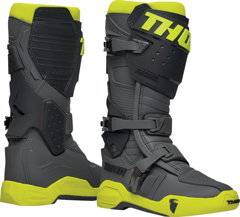 Čižmy THOR Radial sivo žlté fluo Čižmy THOR Radial sivo žlté fluo