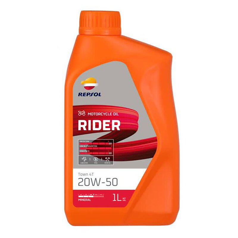 REPSOL Rider Town 4T 20W50 1l REPSOL Rider Town 4T 20W50 1l
