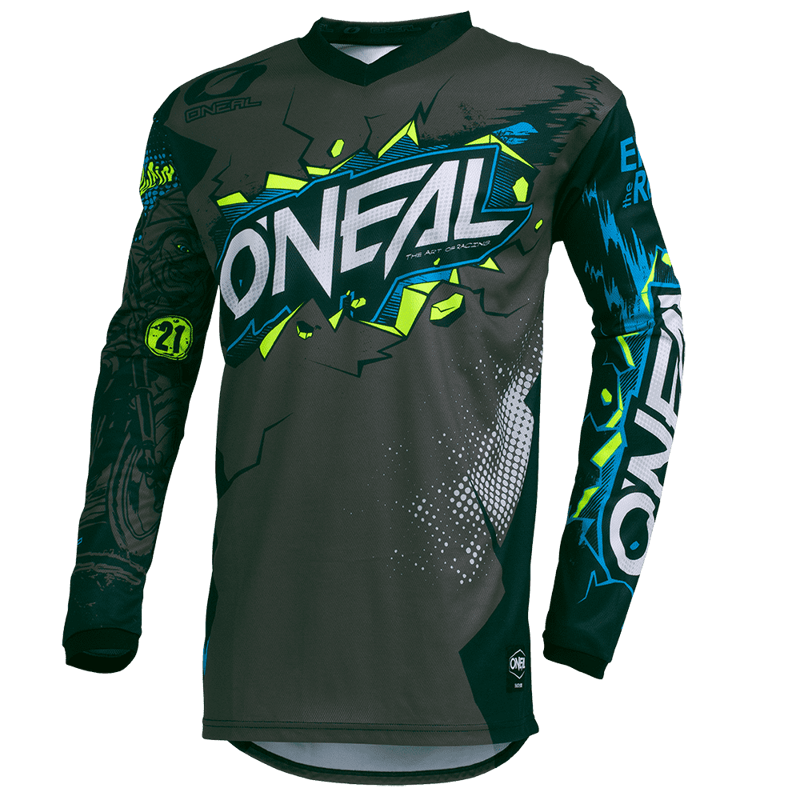 Dres ONEAL Element Villain sivý detský Dres ONEAL Element Villain sivý detský