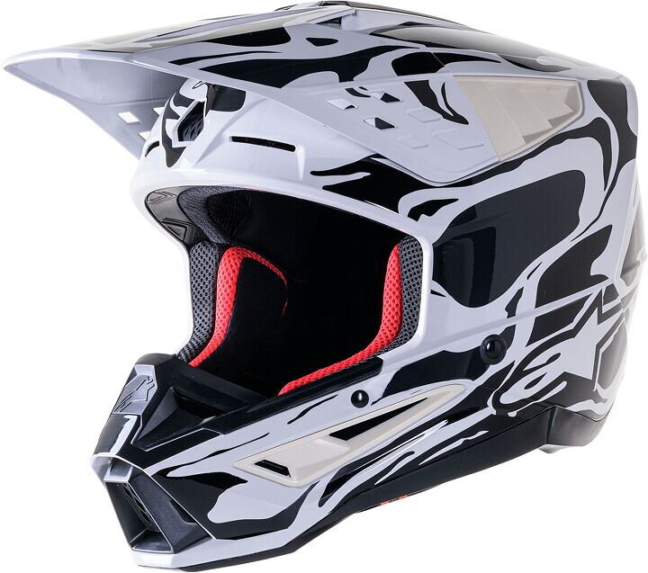 Prilba ALPINESTARS S-M5 Mineral sivá lesklá Prilba ALPINESTARS S-M5 Mineral sivá lesklá
