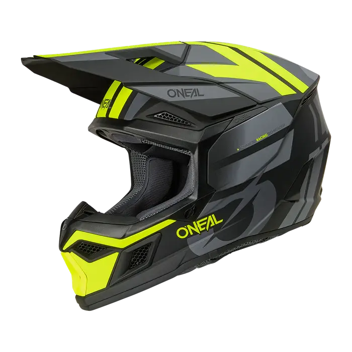 Prilba ONEAL 3SRS Ride čierno sivo žltá lesklá