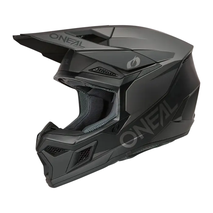 Prilba ONEAL 3SRS Solid čierno sivá matná