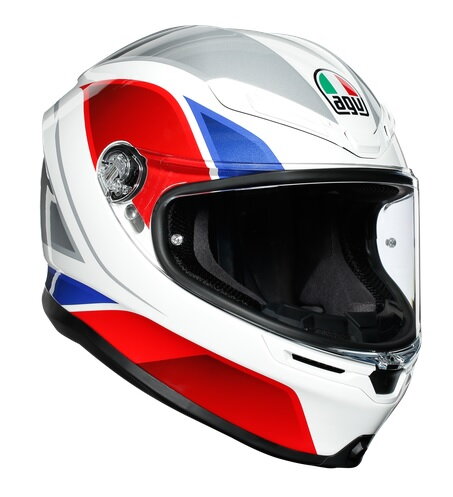 Prilba AGV K6 Multi Hyphen bielo červeno modrá Prilba AGV K6 Multi Hyphen bielo červeno modrá