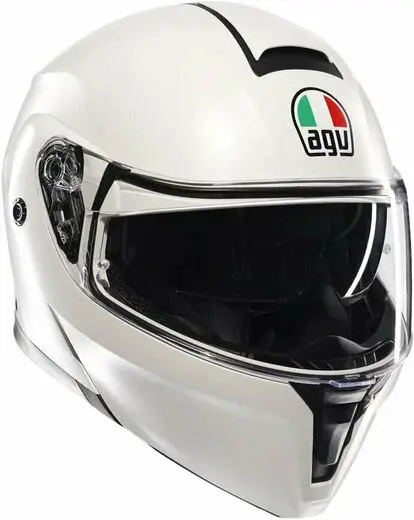 Prilba AGV Streetmodular Mono Materia biela matná Prilba AGV Streetmodular Mono Materia biela matná