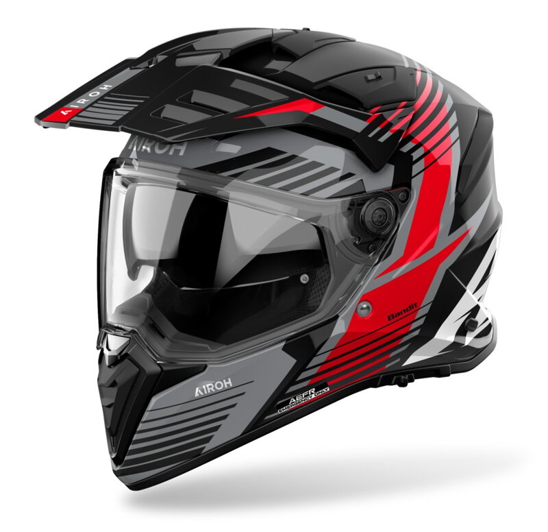 Prilba AIROH Bandit Spicy červená lesklá