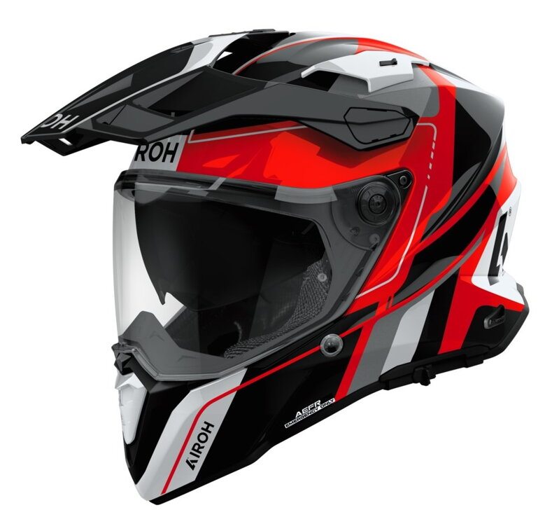 Prilba AIROH Commander 2 Skip červená lesklá