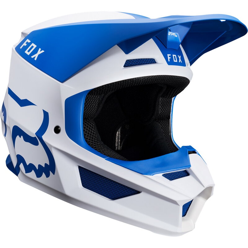 Prilba FOX V1 Mata modro biela Prilba FOX V1 Mata modro biela
