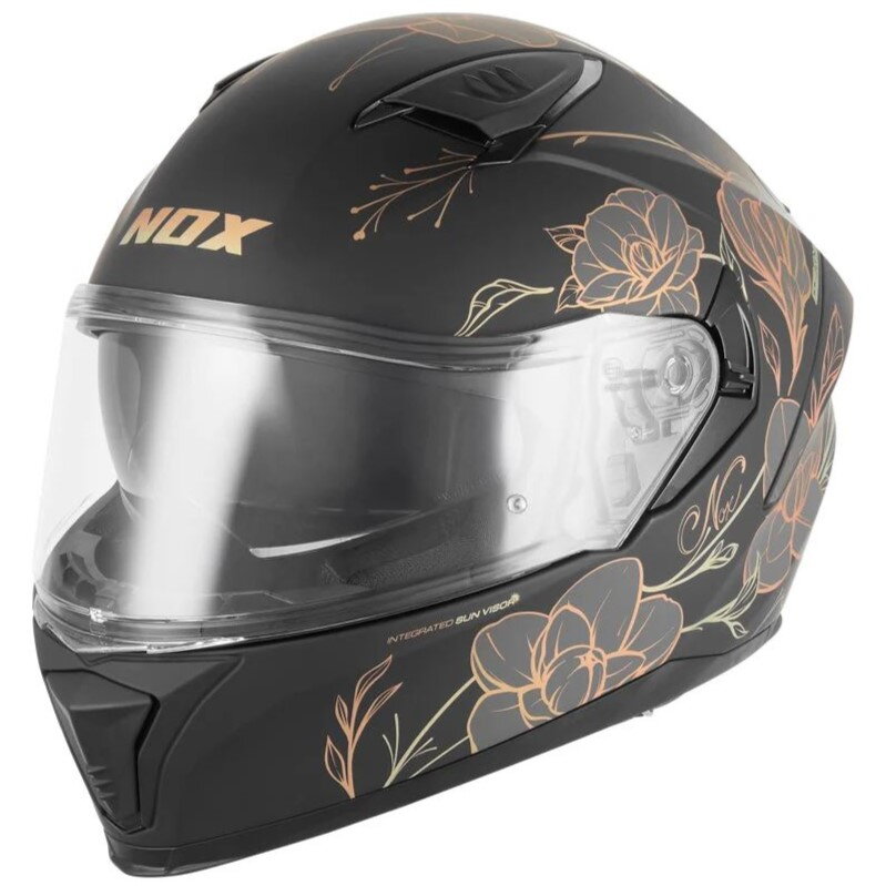 Prilba NOX N402 Spring čierno zlatá matná