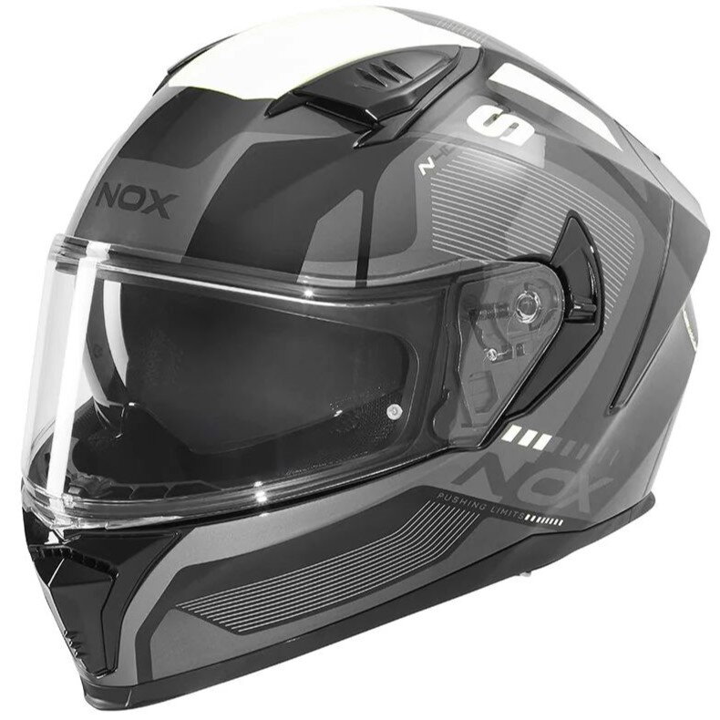 Prilba NOX N402 Mentor čierno biela