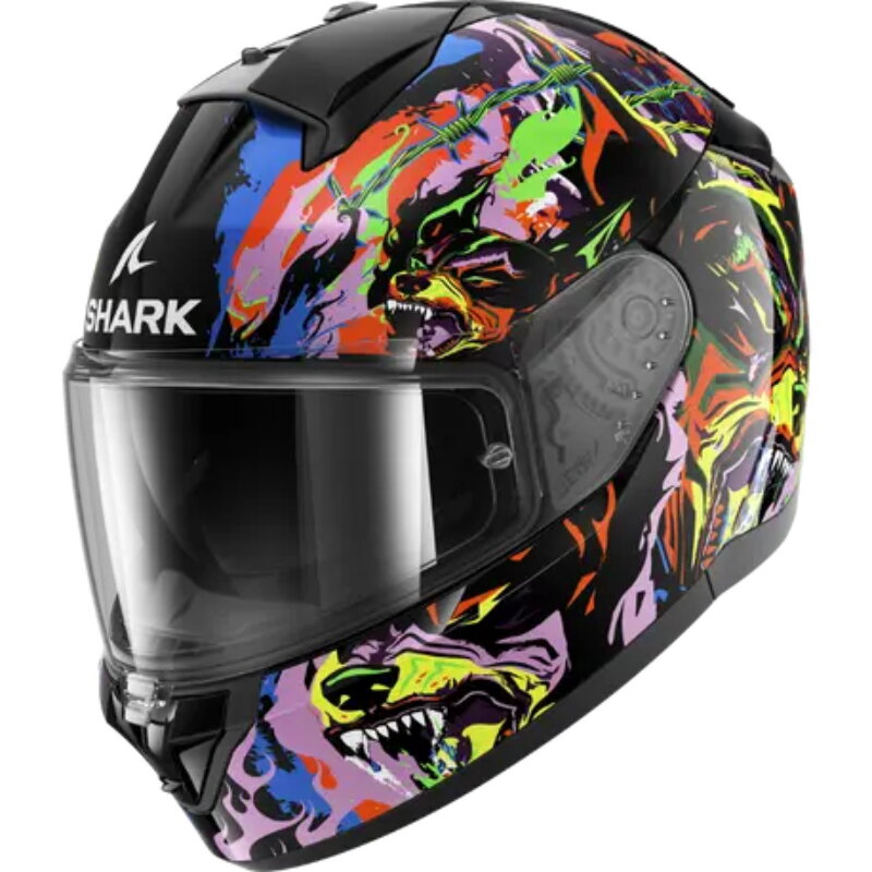 Prilba SHARK Ridill 2 Raging Beast čierno fialovo žltá KVY Prilba SHARK Ridill 2 Raging Beast čierno fialovo žltá KVY