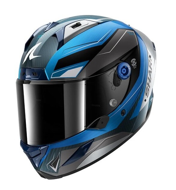 Prilba SHARK Aeron Mekarium karbónovo modro sivá DBS