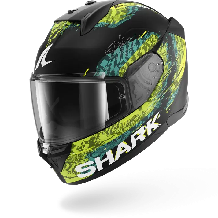 Prilba SHARK D-Skwal 3 Speed-Vib čierno zeleno modrá matná KGB