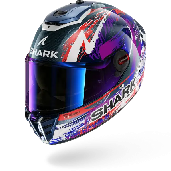 Prilba SHARK SPARTAN RS Carbon Zarco Signature bielo fialová DWV