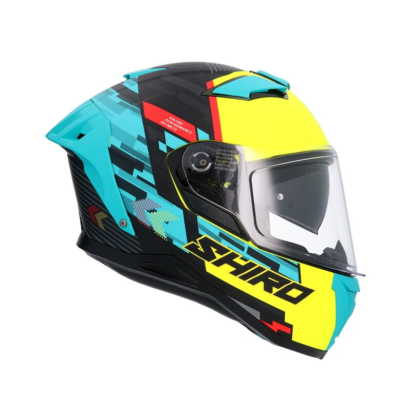 Integrálna prilba SHIRO Alpha Racer modrá matná Integrálna prilba SHIRO Alpha Racer modrá matná