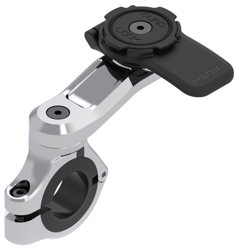 Úchyt na riadidlá QUAD LOCK® Pro chrómový pre priemer 22-35 mm