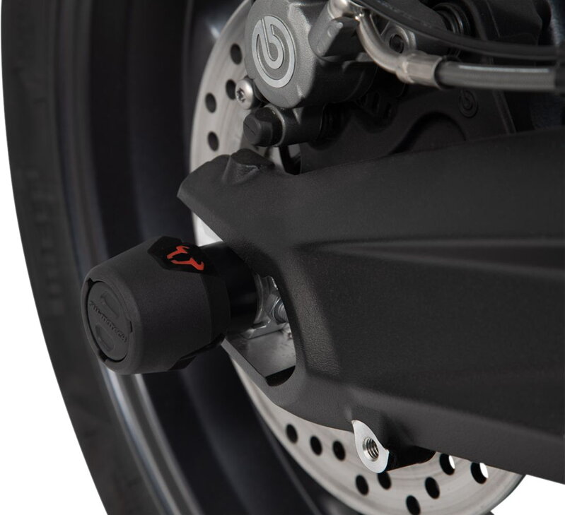 Padacie Protektory do zadného kolesa SW-MOTECH pre Suzuki GSX-S1000 / F, Honda CB1100RR STP.05.176.10301/B