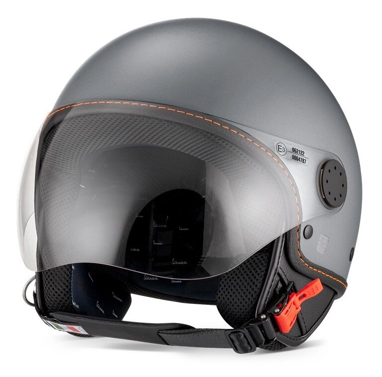 Otvorená prilba VESPA Langhe sivá
