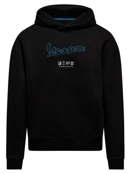 Mikina s kapucňou VESPA DEC čierna