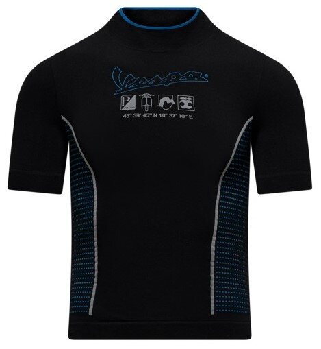 Bezšvové tričko VESPA DEC čierne