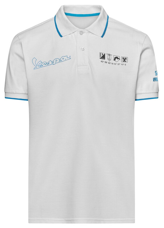 Polo tričko VESPA DEC biele