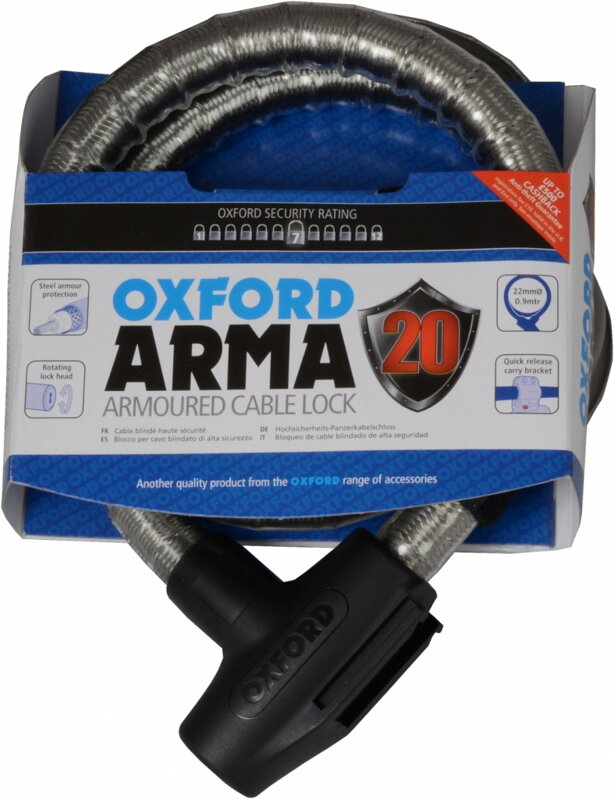 OXFORD Arma 20 flexi zámok strieborný OXFORD Arma 20 flexi zámok strieborný