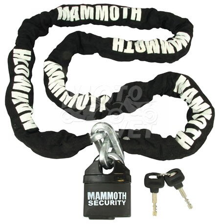 MAMMOTH zámok s reťazou 12mm 1 m MAMMOTH zámok s reťazou 12mm 1 m