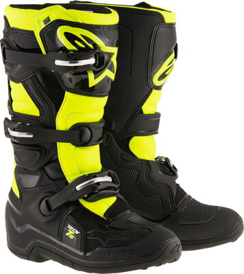 Čižmy ALPINESTARS TECH 7S MX čierno žlté fluo detské