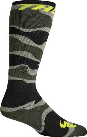 Ponožky THOR MX camo zeleno žlté fluo 