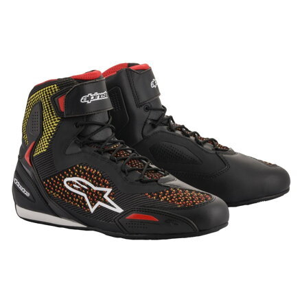 Krátke čižmy ALPINESTARS FASTER 3 Rideknit čierno žlto červené