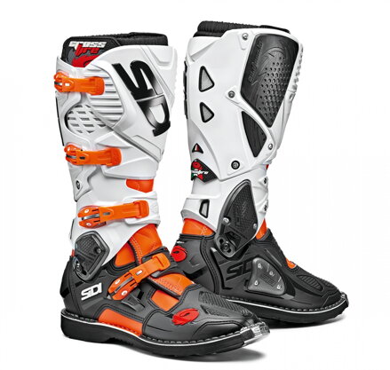 Čižmy SIDI Crossfire 3 oranžovo fluo čierno biele