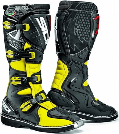 Čižmy SIDI Agueda čierno žlté fluo