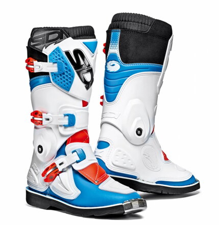 Čižmy SIDI Flame modro bielo červené fluo