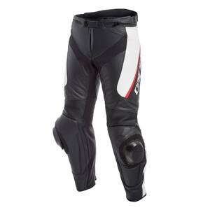 Kožené nohavice DAINESE Delta 3 čierno bielo červené