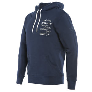 Mikina DAINESE Paddock Hoodie tmavomodro biela