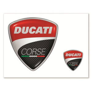 Sada nálepiek DUCATI CORSE Logos