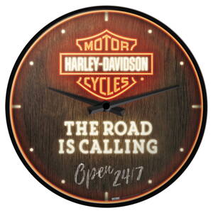 Nástenné hodiny HARLEY DAVIDSON The road is calling