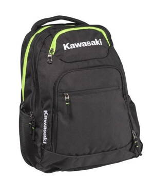 Ruksak KAWASAKI Black Green ZIppers