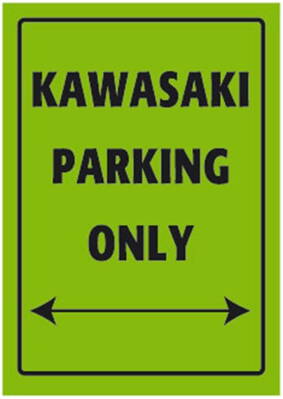 Tabuľka KAWASAKI PARKING ONLY